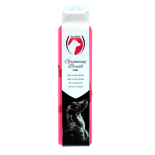Excellent Pets Pflegebürste Medium Rosa – Ergonomisches Design Für Leichtes Grooming