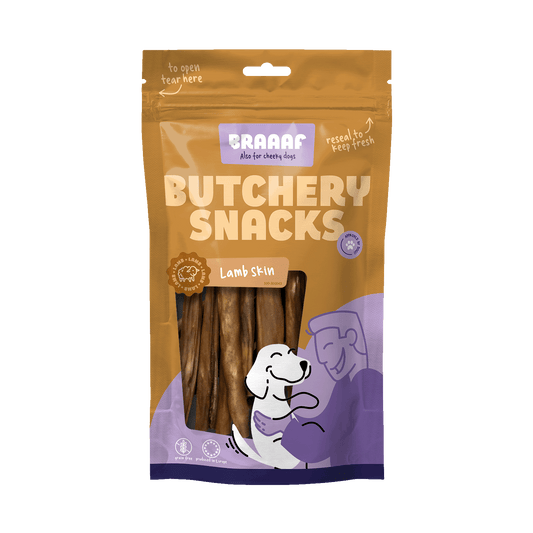 Braaaf Butchery Snacks Lammpansen 100 g – 100 Prozent Natürliches Qualitätsfleisch