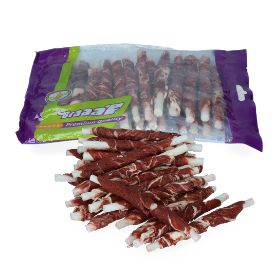 Braaaf Rawhide Roll Sticks Rind & Fisch – Köstlicher Kauspaß Für Gesunde Zähne