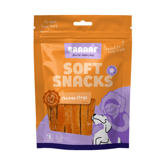 Braaaf Soft Snack Huhnerstreifen – Getreidefrei Für Sensible Hunde