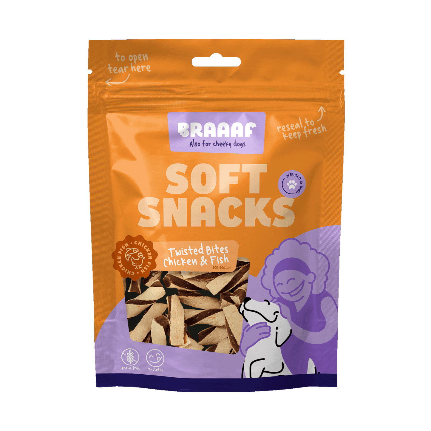 Braaaf Soft Snack Gedrehte Bites – Getreidefrei Für Empfindliche Mägen
