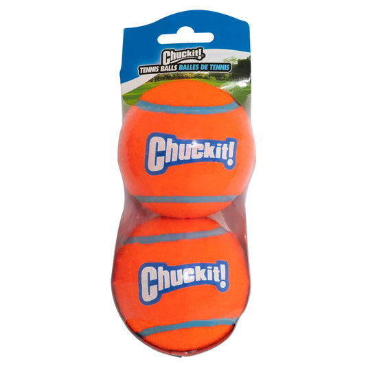 Chuckit Tennisball L (2er-Pack) – Langlebiger Naturkautschuk für Höchsten Spielspaß