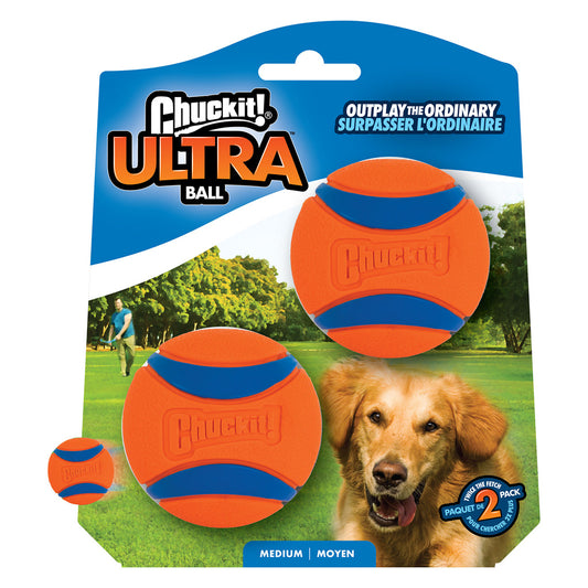 Chuckit! Ultra Ball M (2-Pack) – Höhere Sprünge Für Apportierspaß