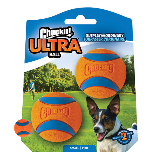 Chuckit Ultra Ball S (2-Pack) – Hochspringendes Apportierspielzeug