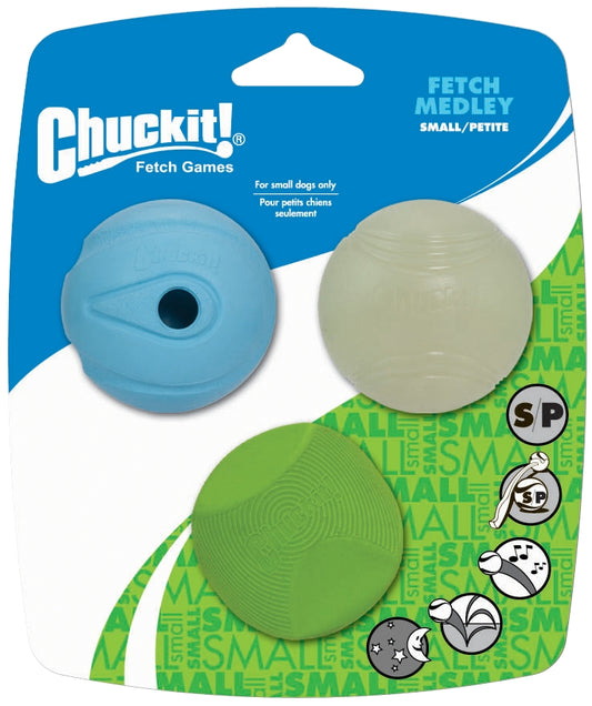 Chuckit Fetch Medley S – Drei Beliebte Bälle Für Unendlichen Spaß