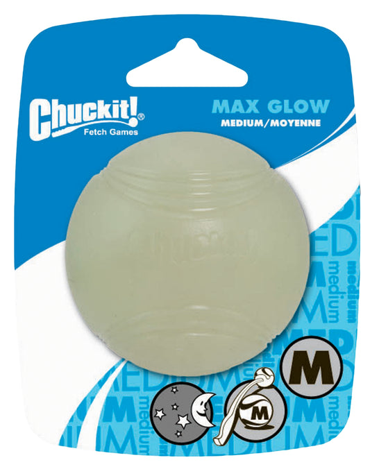 Chuckit Max Glow M – Leuchtender Apportierball Für Nachtsport