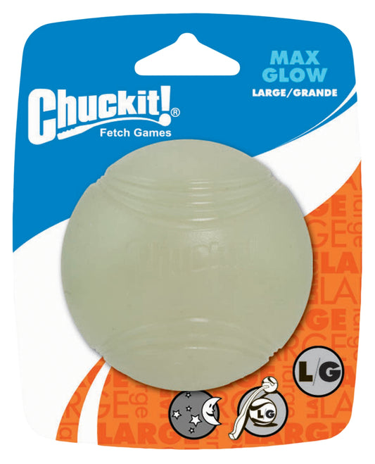 Chuckit Max Glow L – Leuchtender Apportierball Für Dunkle Nächte