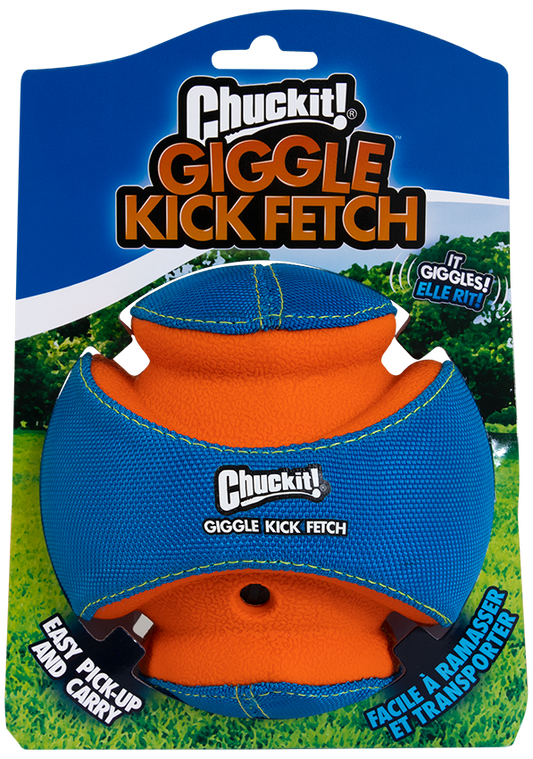 Chuckit Giggle Kick Fetch – Kichernder Apportierball Für Unendlichen Spielspaß