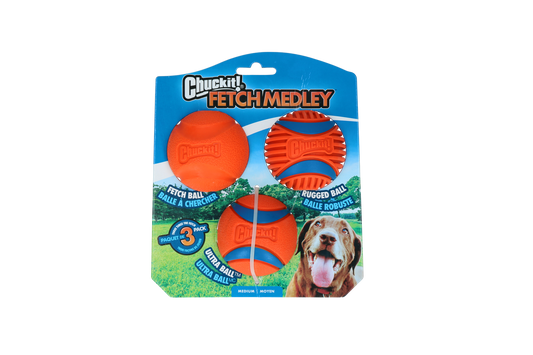 Chuckit Fetch Medley Gen 3 – Ultimative Apportier Bälle für Stundenlangen Spaß