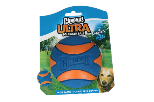 Chuckit Ultra Squeaker Ball XL – Langlebiges Gummi Mit Hoher Sprungkraft