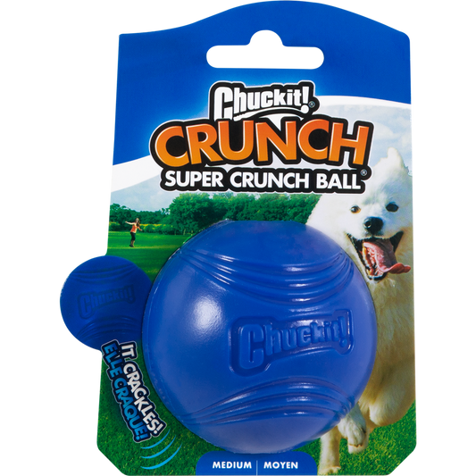 Chuckit Super Crunch Ball M – Knisterndes Spielvergnügen für Hunde