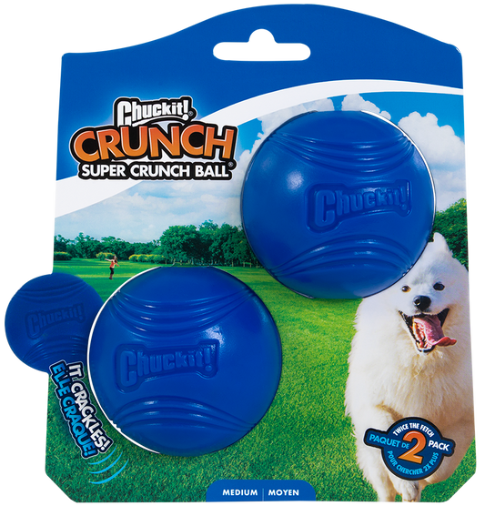 Chuckit Super Crunch Ball M – Knackende Geräusche Für Hunde