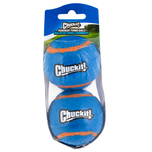 Chuckit! Squeaker Tennisbälle S (2er-Pack) – Langlebig und Hochspringend