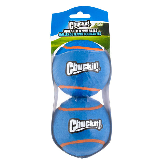 Chuckit! Squeaker Tennisbälle XL – Schwimmfähig und Extra Robust für Langanhaltenden Spielspaß