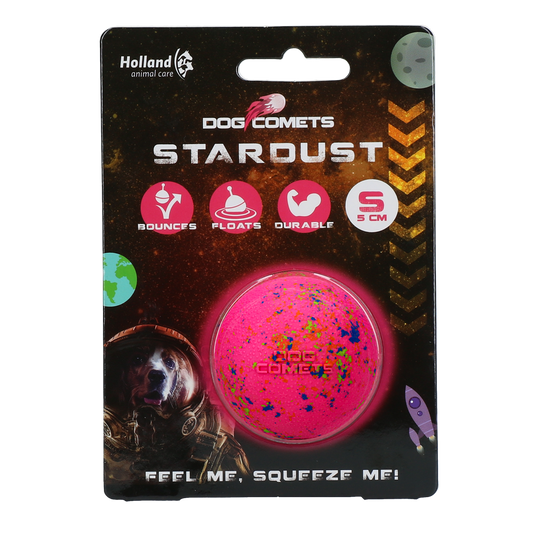 Dog Comets Stardust Roze S – Extrem Langlebiger Naturkautschukball