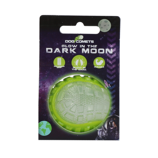 Dog Comets Glow In The Dark Moon Ball S Grün – Leuchtet Im Dunkeln
