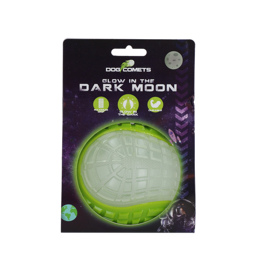 Dog Comets Glow In The Dark Moon Ball L Grün – Leuchtet Im Dunkeln Für Stundenlangen Spielspaß