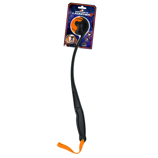 Dog Comets Ballwerfer Orange M – Intergalaktisches Tennisball-Abenteuer