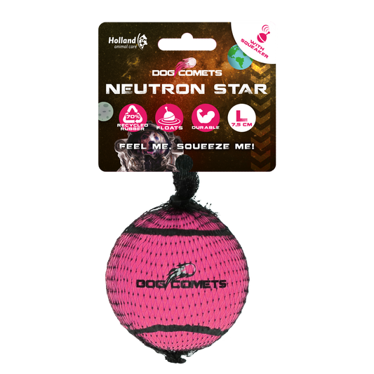 Dog Comets Neutron Star Tennisball Mit Quietscher L Rosa – Praktisch Unzerstörbar Und Hoch Springend