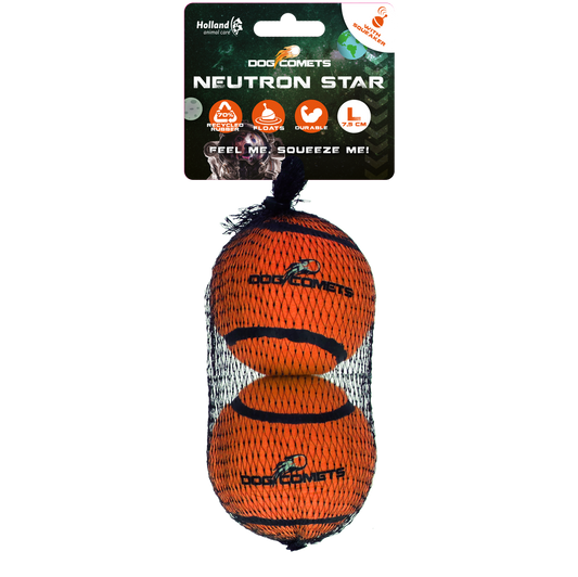 Dog Comets Neutron Star Tennisball Mit Quietscher L Orange – Extrem Robuste Bauweise