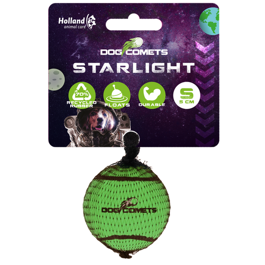 Dog Comets Starlight Tennisball S Grün – Unzerstörbar Und Hochspringend