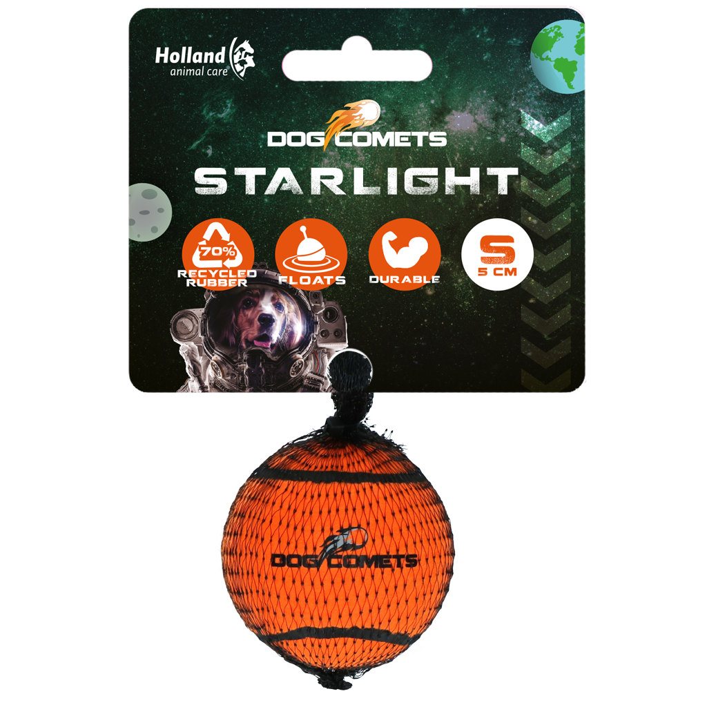 Dog Comets Starlight Tennisball S Orange – Extrem Stark Und Unzerstörbar