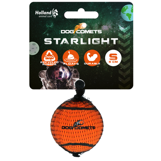 Dog Comets Starlight Tennisball S Orange – Extrem Stark Und Unzerstörbar