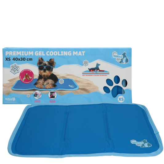 CoolPets Premium Gel Kühlmatte XS 40x30cm – Temperaturregulierend Mit Citronella Und Eukalyptus