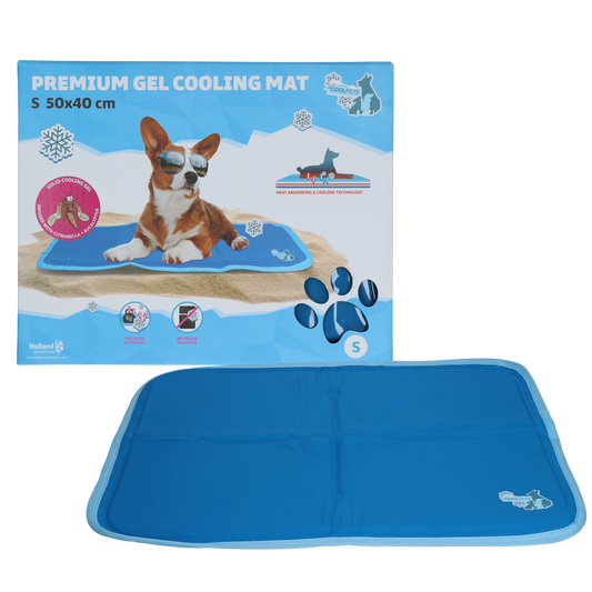 CoolPets Premium Gel Kühlmatte S 40x50cm – Temperaturregulierung Mit Citronella Und Eukalyptus