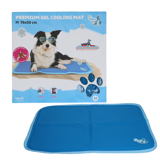 CoolPets Premium Gel Kühlmatte M 50x76cm – Erfrischende Temperaturregulation mit Citronella und Eukalyptus