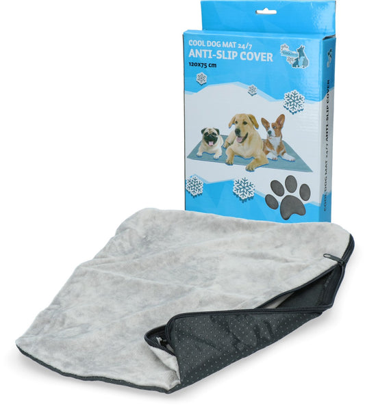 CoolPets Hundematte 24/7 Antirutschbezug XL – Weiches Fleece für Optimalen Komfort