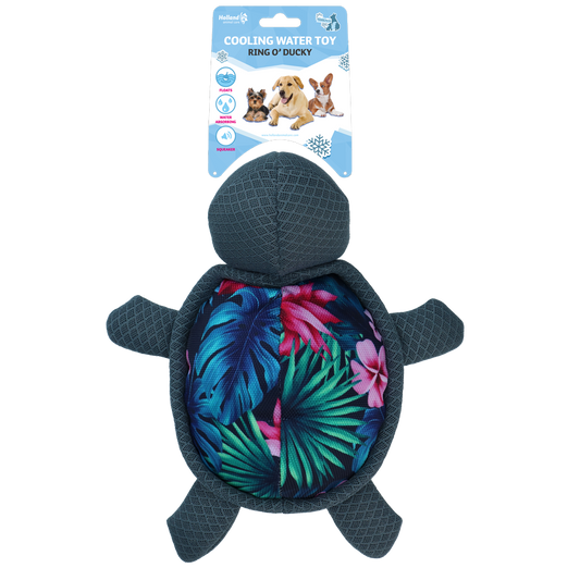 CoolPets Turtle's Up Flower – Kühles Wasserspielzeug für Hunde