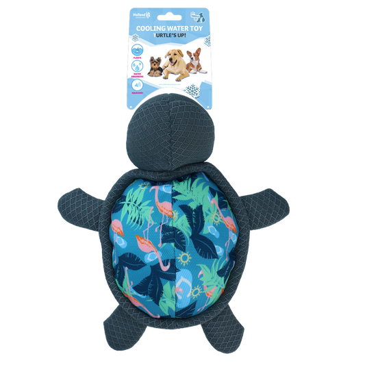 CoolPets Turtle's Up Flamingo – Kühles Wasserspielzeug für Hunde