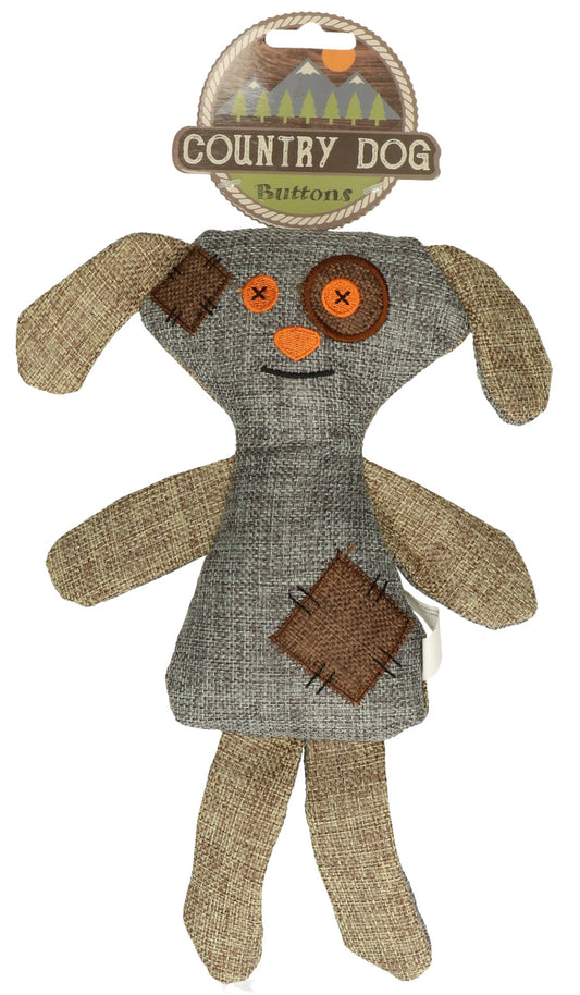 Country Dog Original Buttons – Langlebiges Kuscheltier Aus Leinenstoff