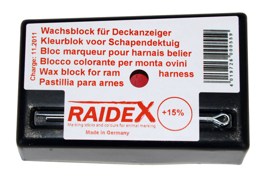 Raidex Kreide Rot – Wetterfeste Farbblock für Jedes Wetter