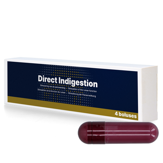 Direct Indigestion Bolus 4 x 76 g – Stimuliert Pansenwirkung und Fördert Wiederkauaktivität