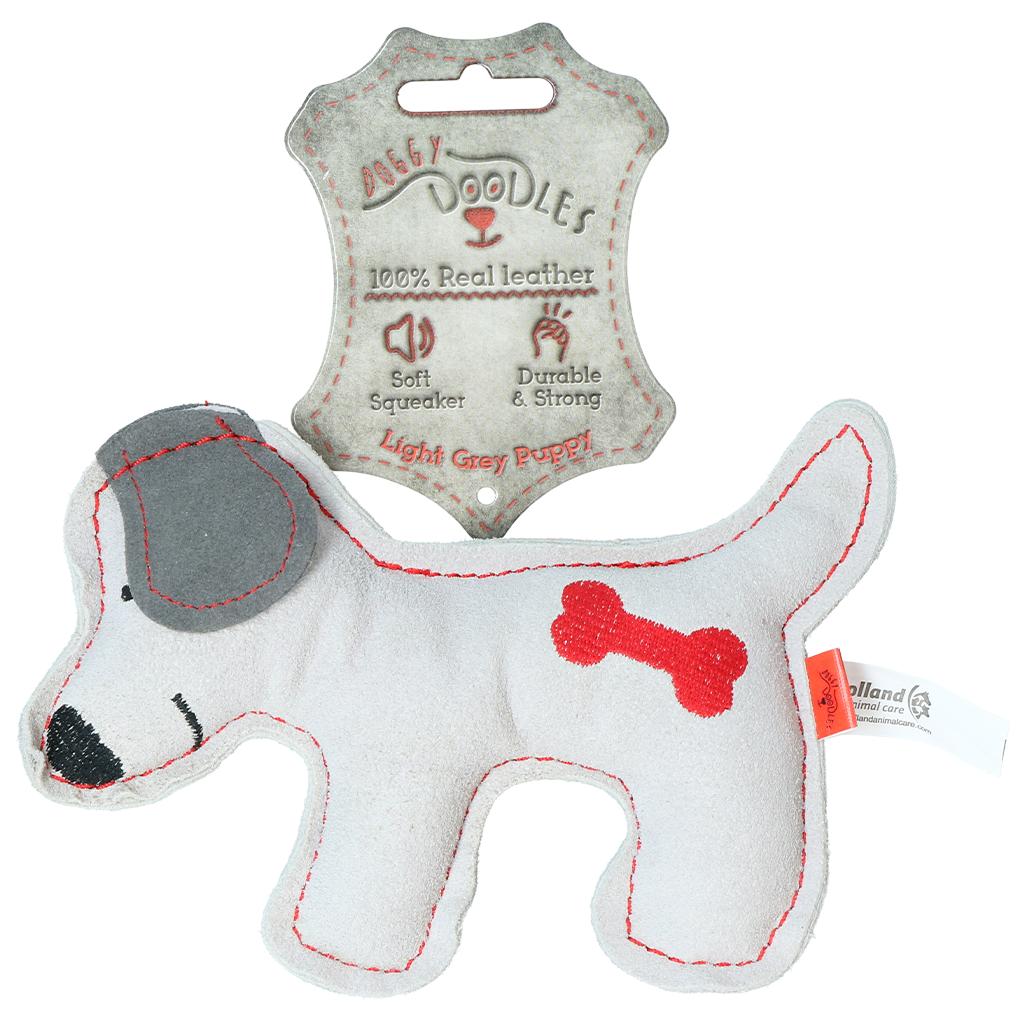 Doggy Doodles Donkey Braun Welpe – Hochwertiges Rindsleder Mit Lautarmem Quietscher