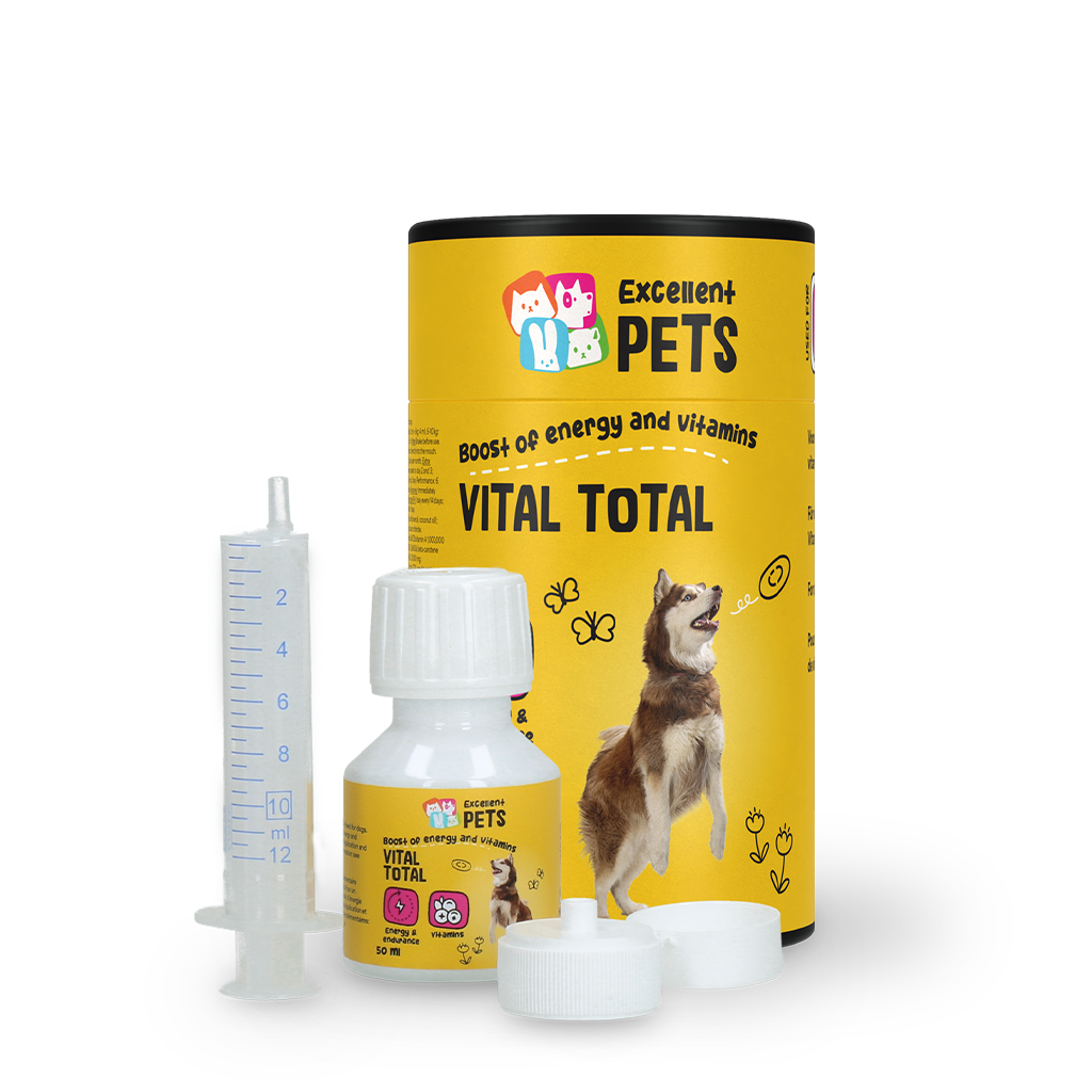 Excellent Pets Vital Total 50 ml – Sofortiger Energie- und Vitaminschub für Hunde
