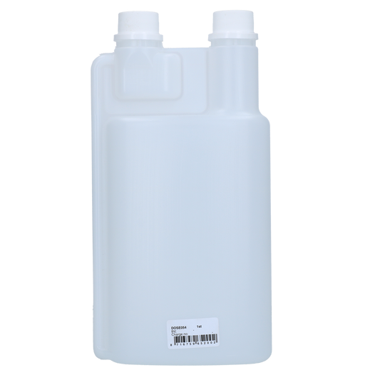 DosierPro Dosierflasche 2 Hals 1 l – Praktischer Doppelhals Mit Mehreren Abmessungen