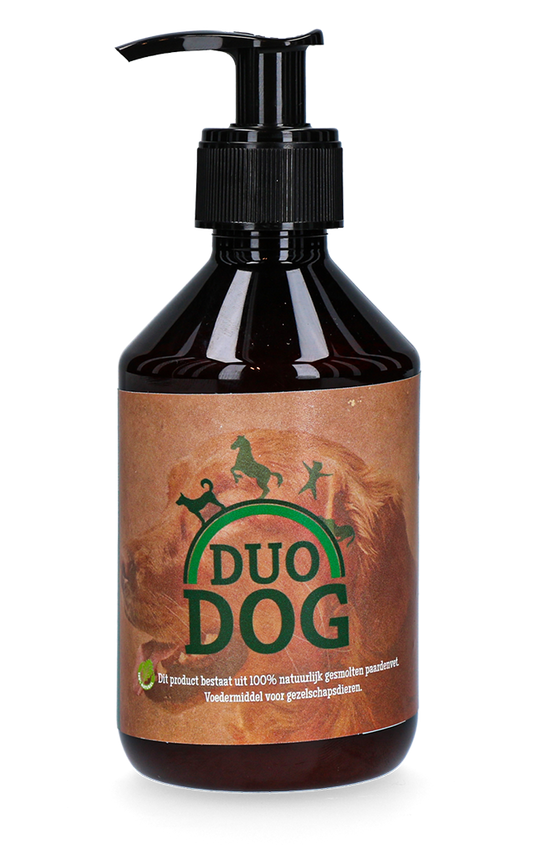 Duo Dog Pferdefett 250 ml – 100 Prozent Natürlich Für Gesunde Hundeernährung