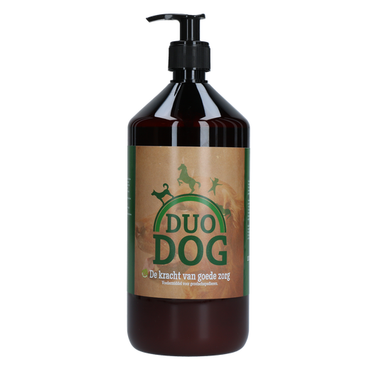 Duo Dog Pferdefett 1 l – 100 Prozent Natürliches Ergänzungsfutter für Hunde