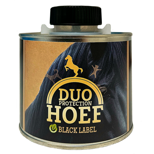 Duo Protection Hoof Black Label 500 ml – Tiefeneinziehende Pflege für Glänzende Hufe