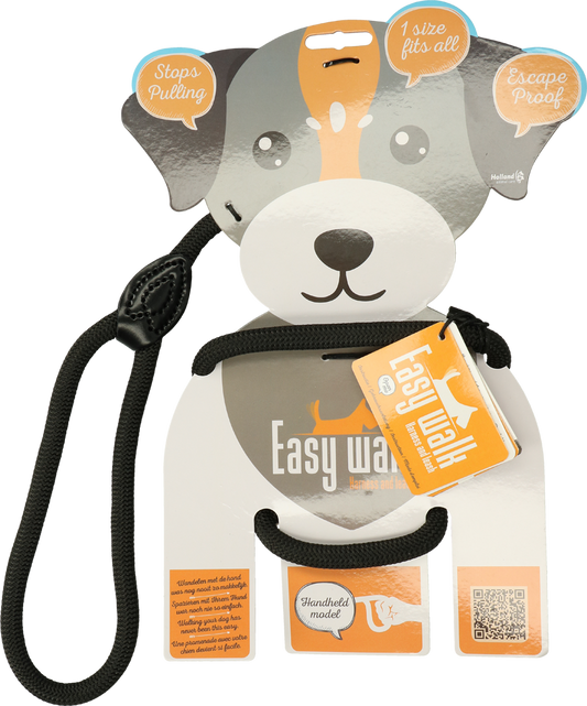 Easy Walk Handmodel Schwarz – Komfortable Leine Mit Integriertem Geschirr