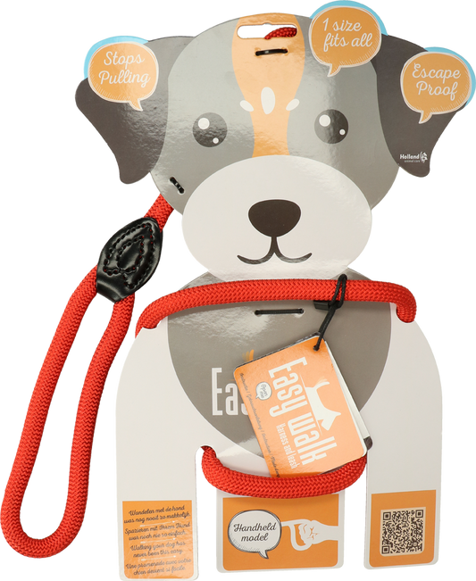 Easy Walk Handmodel Rot – Leine Und Geschirr In Einem Produkt