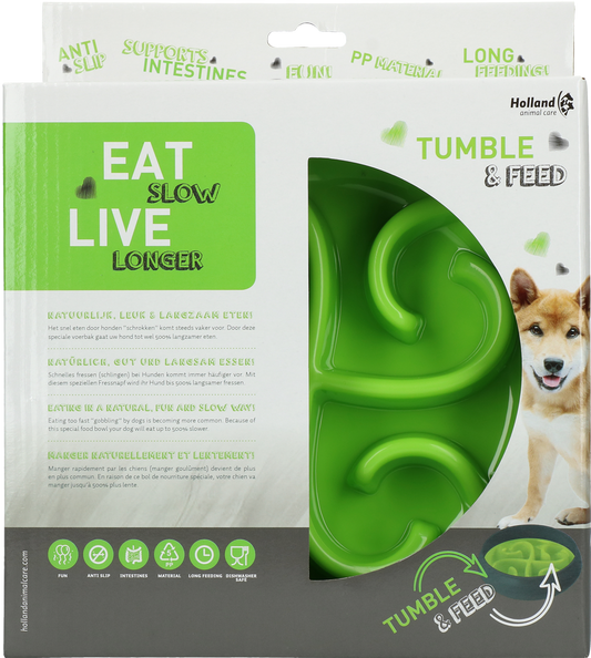 Eat Slow Live Longer Tumble Feeder Grün – Fördert Langsame Futteraufnahme