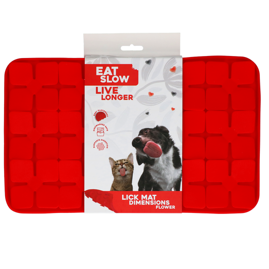 Eat Slow Live Longer Leckmatte Blumen – Fördert Langsame Fütterung und Geistige Stimulation