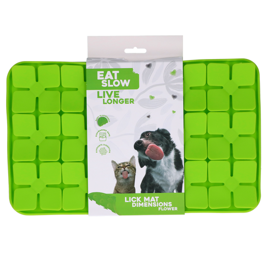 Eat Slow Live Longer Leckmatte Blumen – Fördert Langsame Fütterung für Haustiere