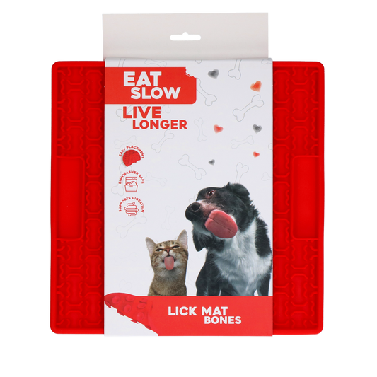 Eat Slow Live Longer Leckmatte Knochen – Fördert Langsame Ernährung für Haustiere