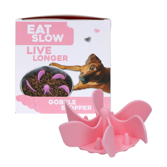 Eat Slow Live Longer Gobble Stopper Rosa – Für Langsame Fütterung und Weniger Gier