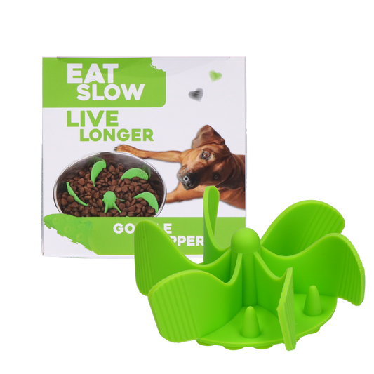 Eat Slow Live Longer Gobble Stopper Grün – Antischlingeinsatz Für Langsame Fütterung